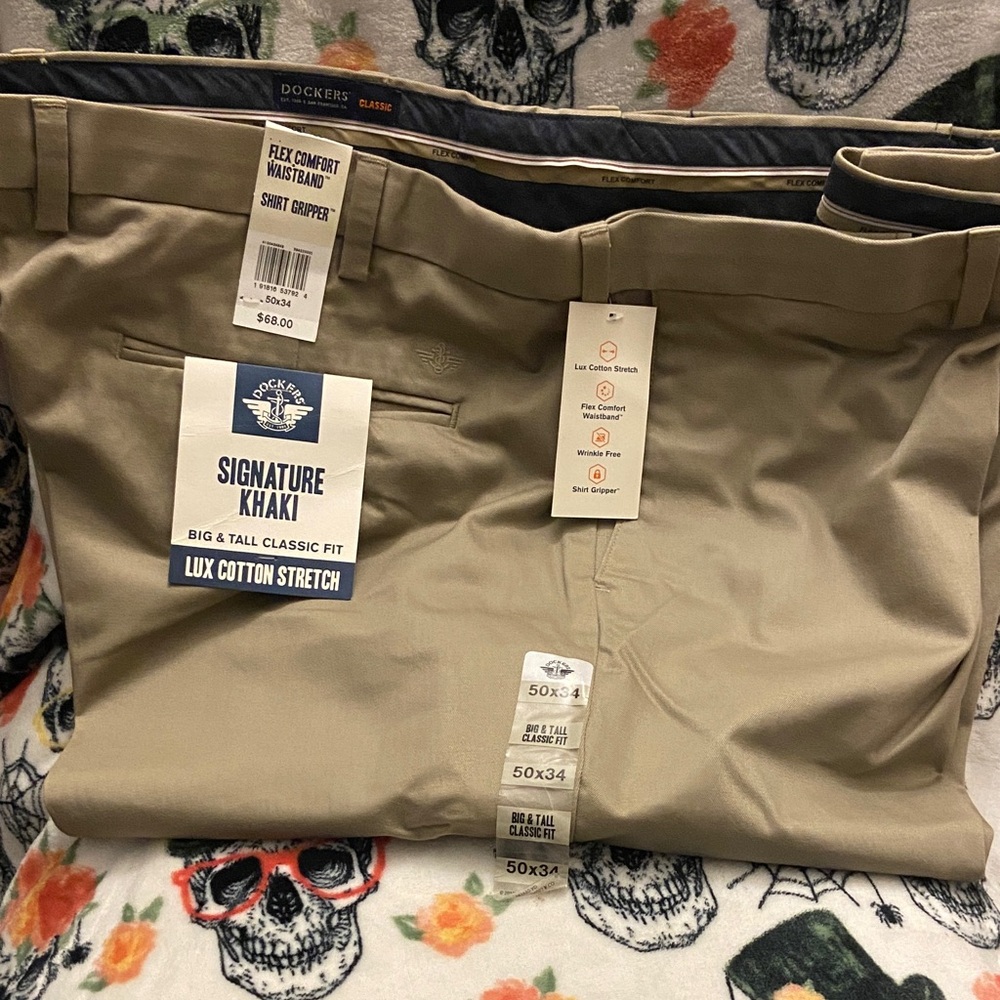 Dockers Men's Lux Cotton Stretch Khaki Pants - Beige